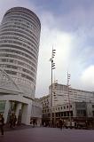 Famous Cylindrical Highrise Rotunda Commercial Building in Birmingham, England.