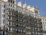 Huge Historic Architectural Victorian Sea Front Grand Hotel at Brighton in the South Coast of England.
