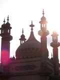 Close Up of Royal Pavilion Backlit by Bright Sun, Brighton, England