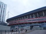 Millennium Stadium Building in Cardiff, Wales. The Home of Wales National Rugby Union Team.