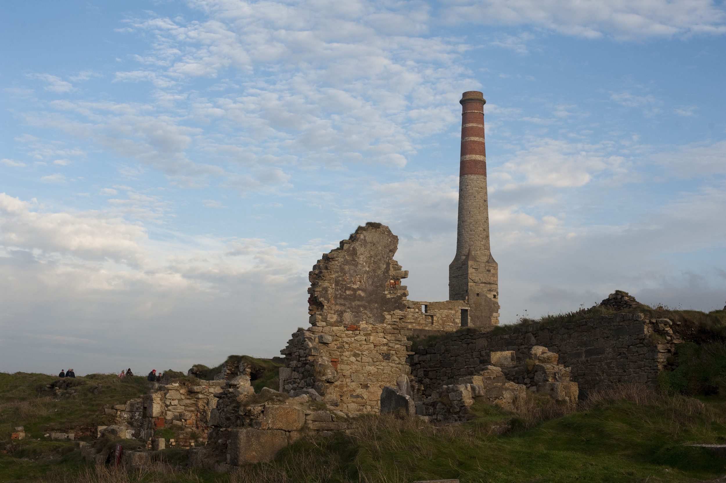 an image of Remains of the power house at the levant tin mine, Part of the Cornwall and West Devon Mining Landscape World Heritage