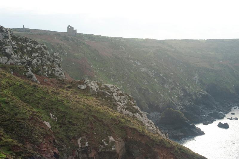 mine ruins perched high on cliffs over the atlantic, Part of the Cornwall Mining Landscape World Heritage Area