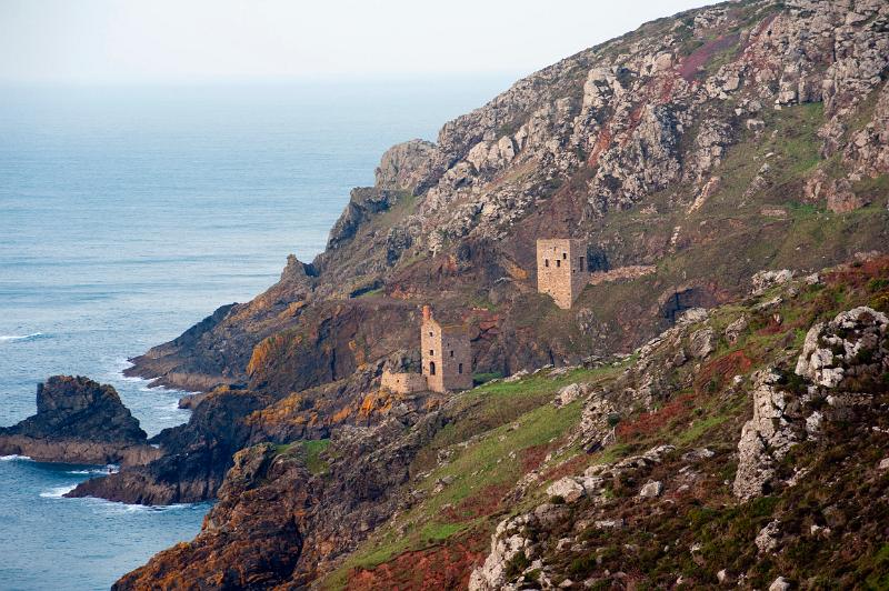 remnants of the engine houses at the crown mine, botallack