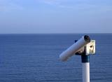 waterfront telescope loooking out over the english channel