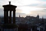 Dugald Stewart Monument and the skyline of old smokey