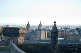 Roof top view of Edinburgh taken from the Castle