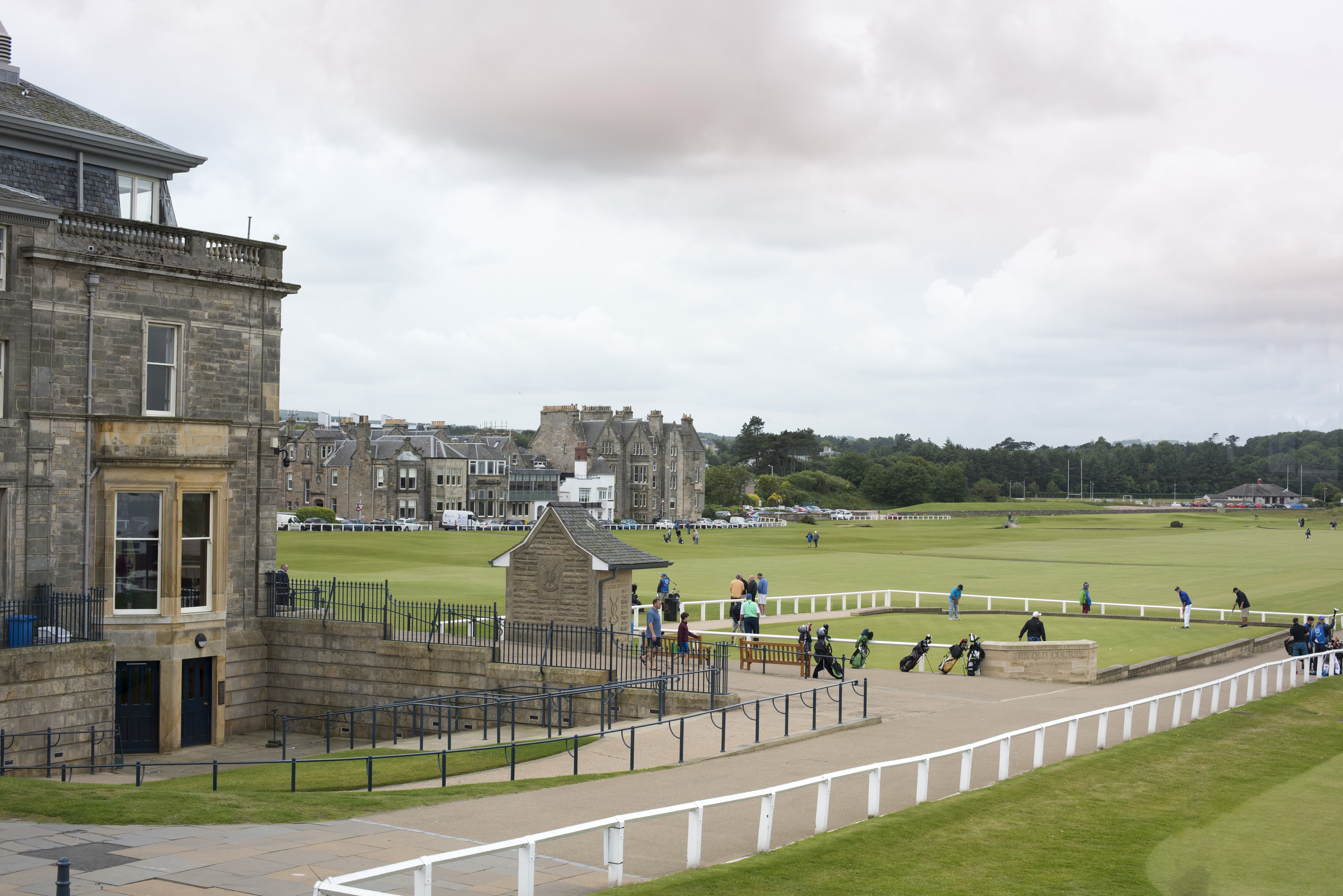 Free Stock photo of View of golf green in Saint Andrews, Scotland