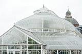 Elegant historical domed glasshouse at the Peoples Palace and Winter Garden in Glasgow, Scotland which now houses a museum and cultural centre