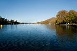 Beautiful calm tranquil waters of Lake Windermere in the English Lake District