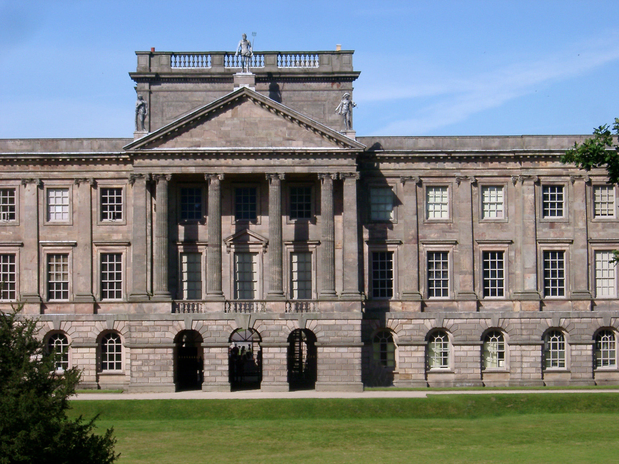 an image of Famous Lyme Park Building, a large estate located south of Disley, Cheshire.