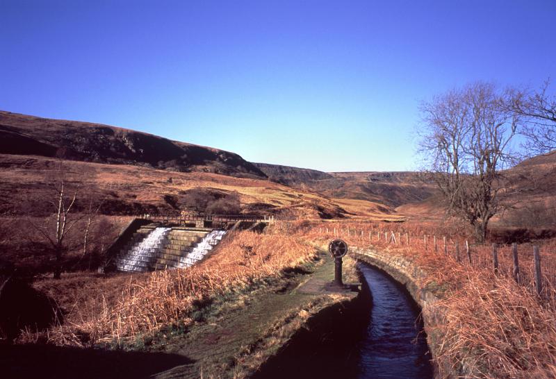 beautiful winter day in a pennine valley