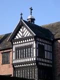Architectural Detail of Bramall Hall Tudor Manor House in Manchester, England
