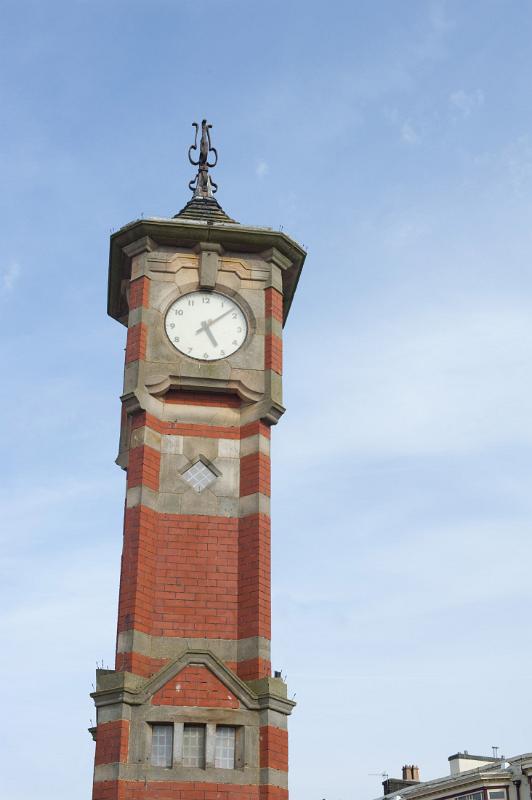 landmark clock tower on morecambe seafront