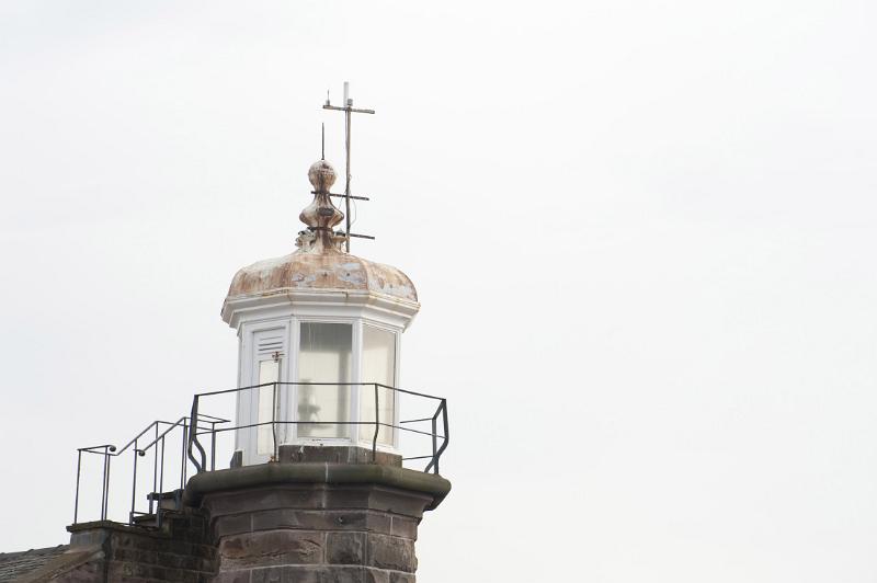 old lighthouse on morecambes stone pier
