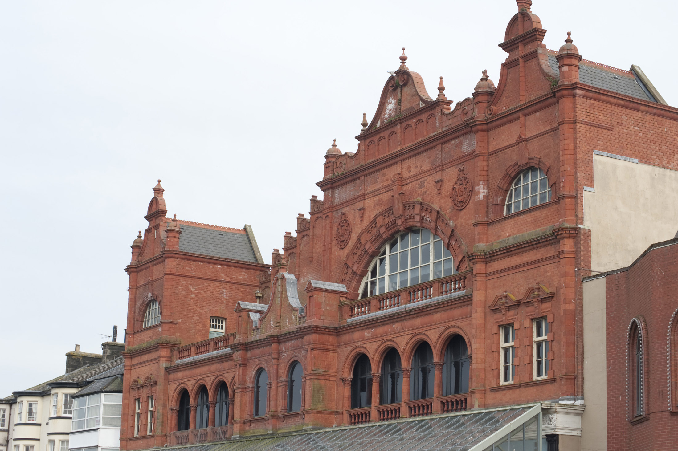 an image of the front of the grade II listed morecambe winter gardens theatre