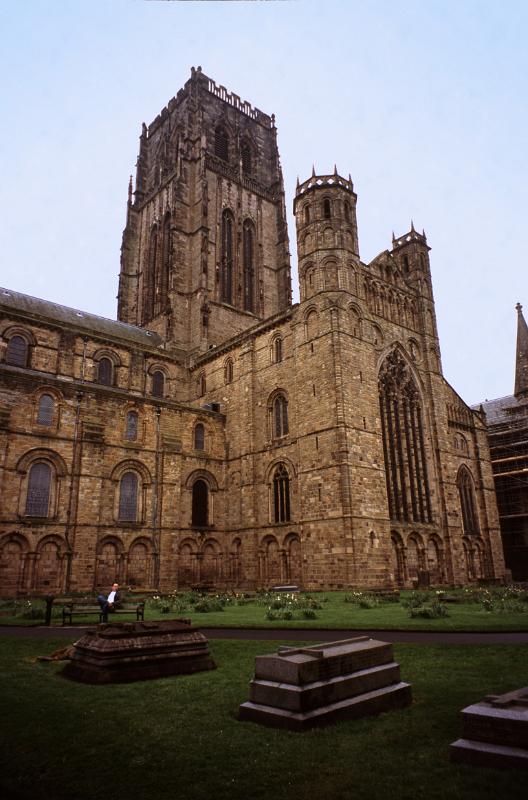 view of the tower and trancept of durham cathedral