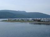 View of Ullapool on Shores of Loch Broom Overcast Day, Scottish Highlands, Scotland