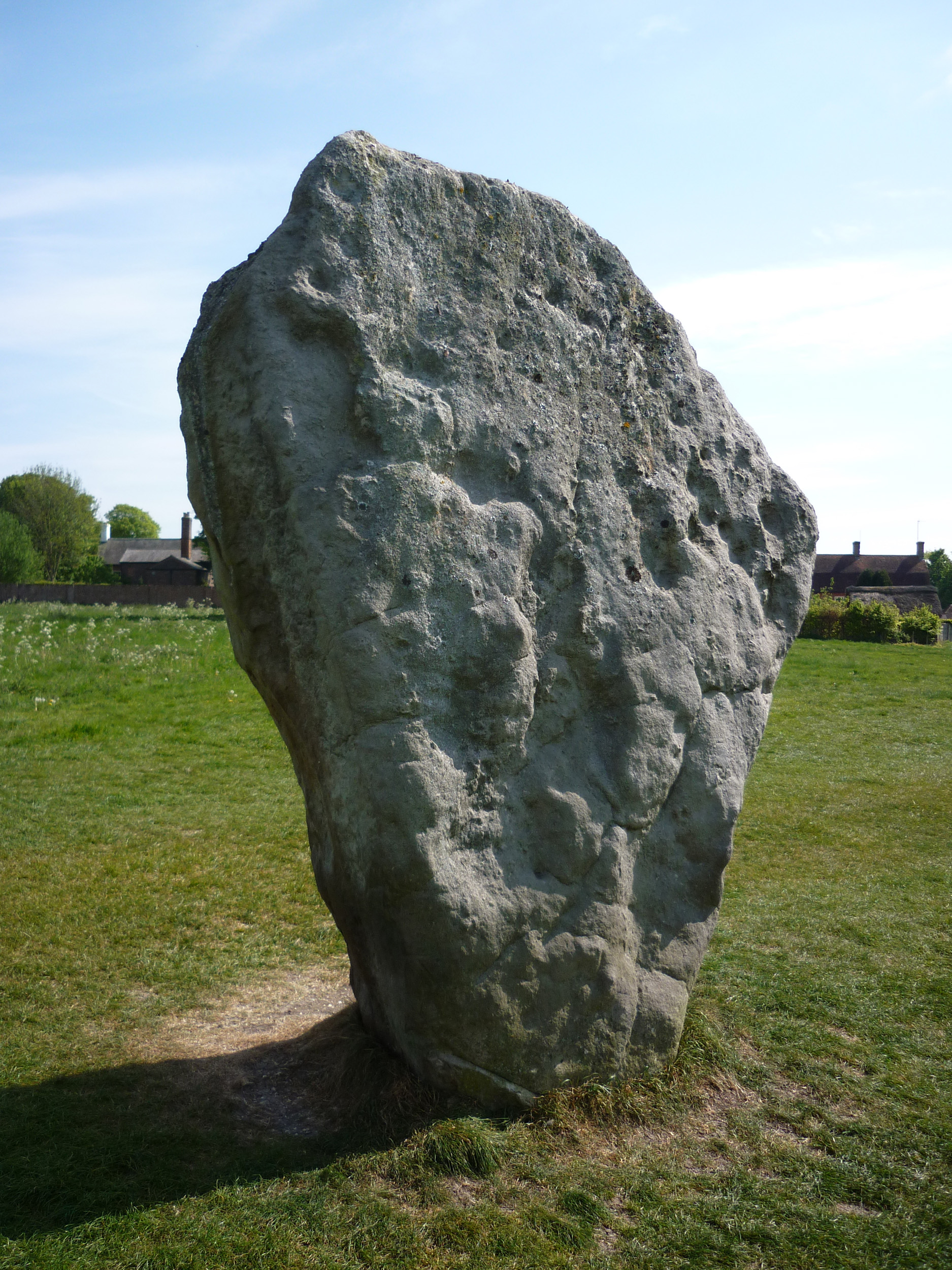 an image of a large standing stone in the avebury henge stone circles