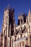 A view of York Minster, largest gothic cathedral in northern europe