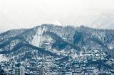 Mountains surrounding Sapporo and the Olympic ski jump, Hokkaido, Japan