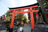 Gate at the Fushimi Inari-taisha temple, located in Fushimi-ku, Kyoto, Japan