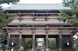 Nandaimon, the Great South Gate of the Todaiji (Todai-ji) Buddhist temple Nara Japan