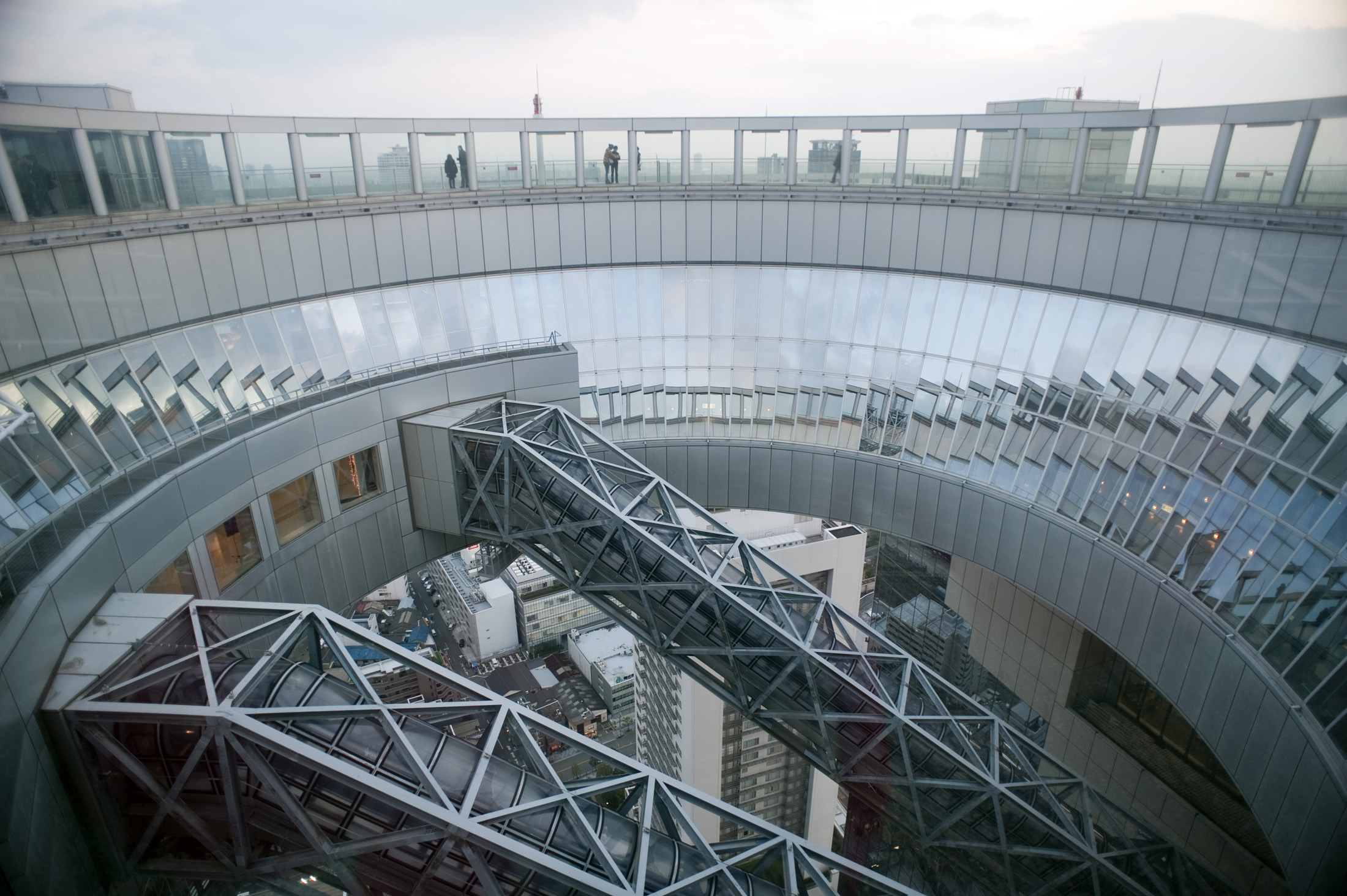 an image of Unusual modern architecture - Umeda Sky Building, Osaka, Japan