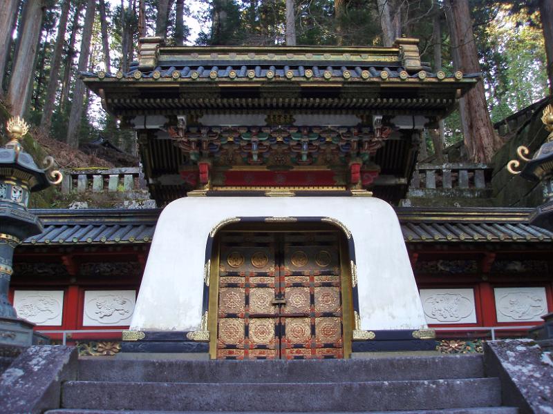 entrance door to the sacred temples at nikko