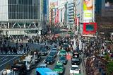 busy urban streets in shibuya, Tokyo, Japan - not model released