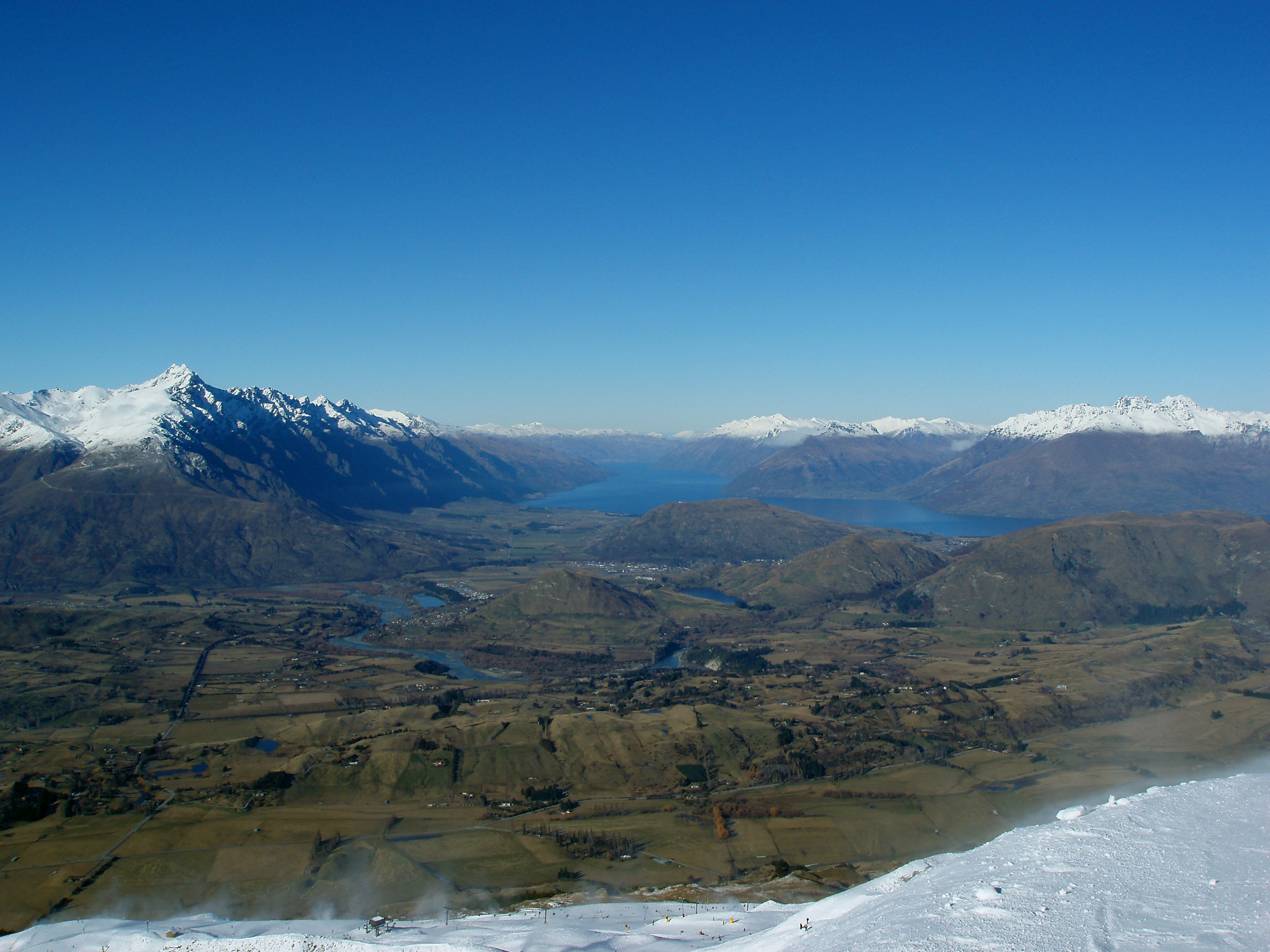 an image of spectacular new zeland landscape as seen from the coronet, queenstown