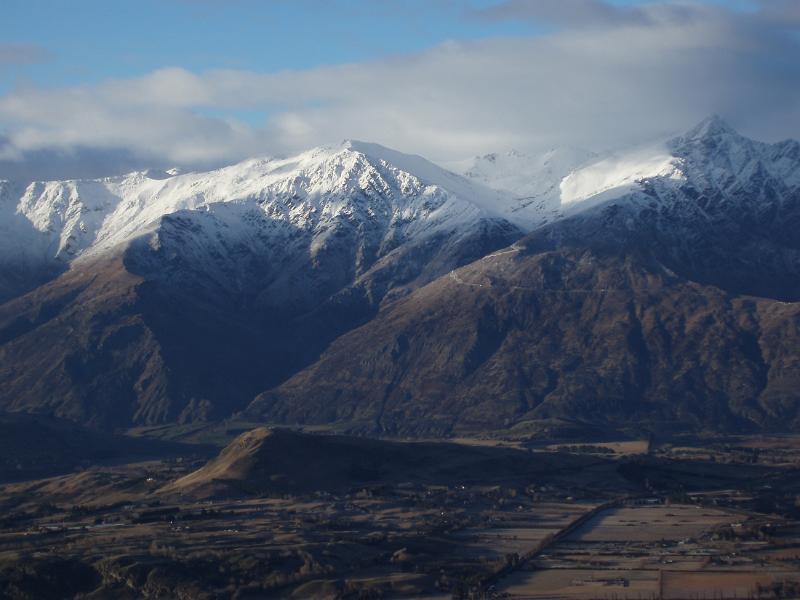 remarkables ski area viewed from coronet peak
