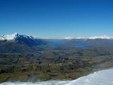 spectacular new zeland landscape as seen from the coronet, queenstown