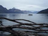 spectacular mountain and lake landscape, a view across lake wakatipu, newzealand