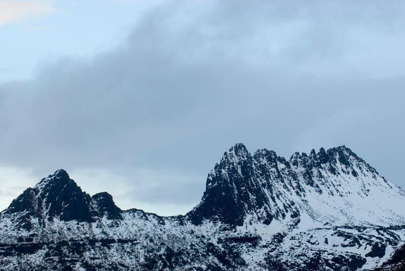 a winter view of cradle mountain, Cradle Mountain-Lake St Clair National Park, tasmania