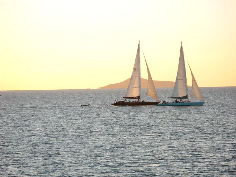 sailing through the tropics on maxi sailing yachts