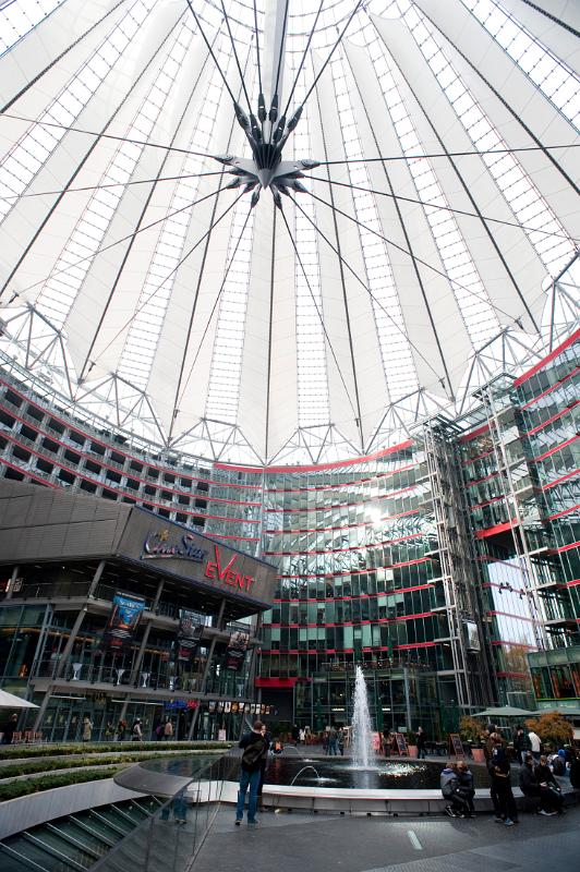 Sony centre, potsdamer platz, berlin, germany