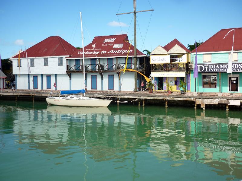 water front of the old port in st johns antigua