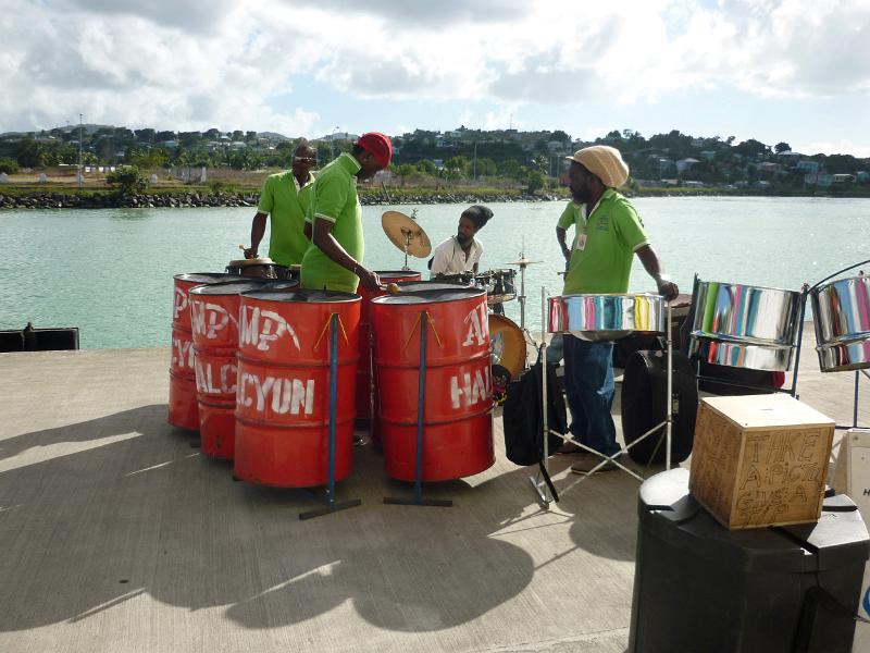 a steel band on the island of st thomas, us virgin islands