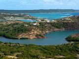a view of the island of antigua