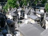 Overview of Tombs and Graves in Pere Lachaise Cemetery, the Largest Cemetery in Paris, France