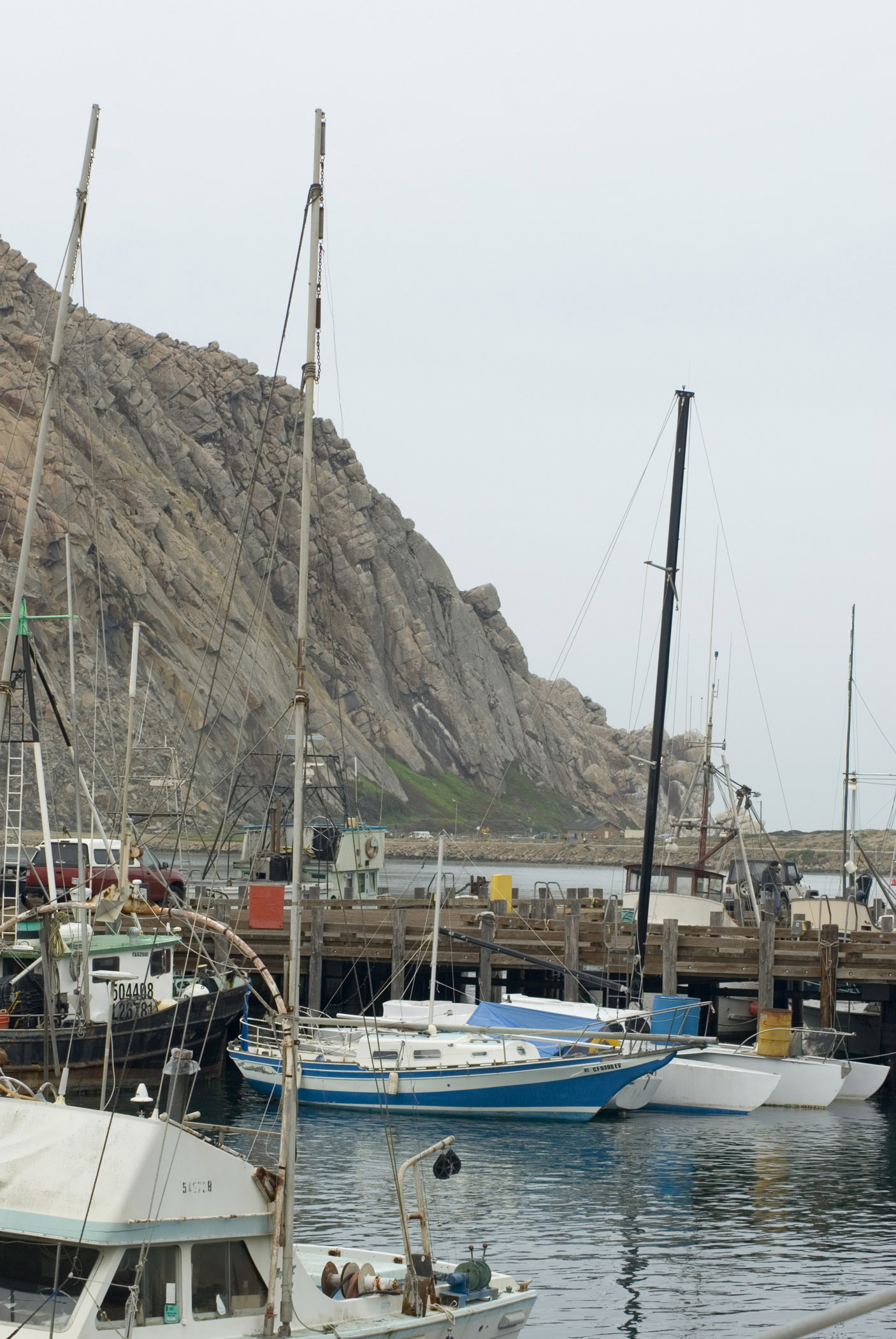 an image of Boats in Morro Bay Harbor, California, USA
