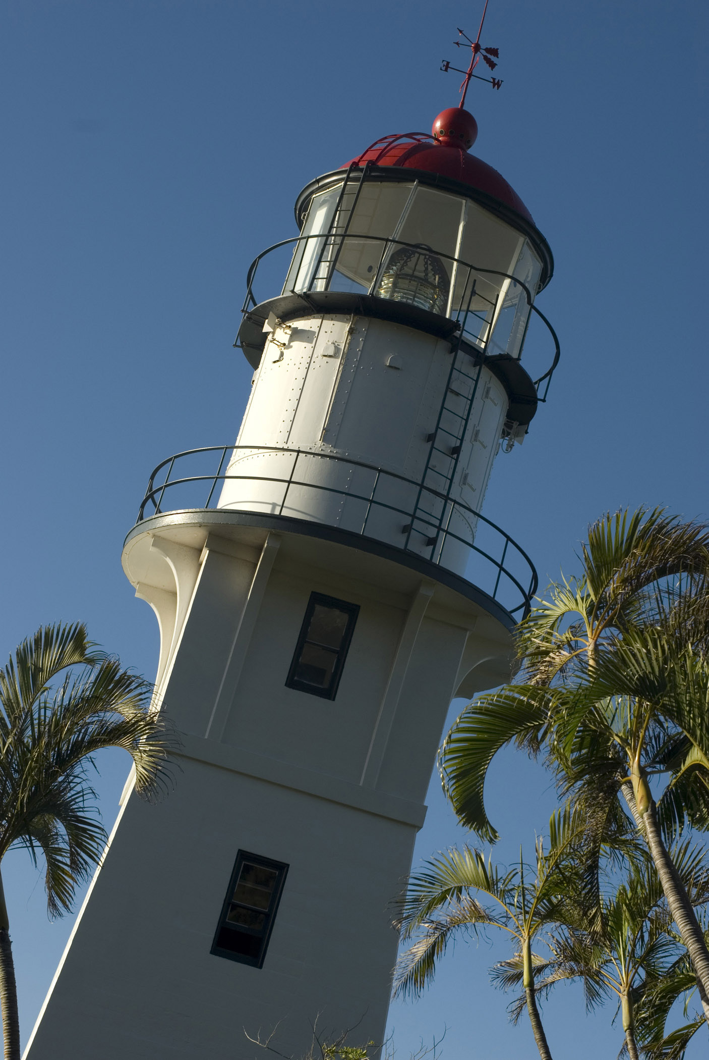 an image of Close Up of Diamond Head Lighthouse Coast Guard Facility in Honolulu, Hawaii