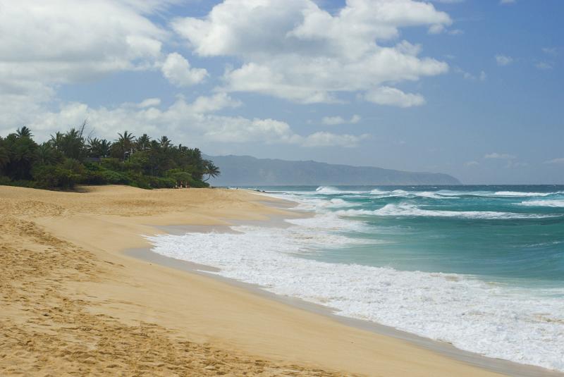 Daylight at Beautiful Seashore of Sunset Beach. A Perfect Tourist Destination to Visit.