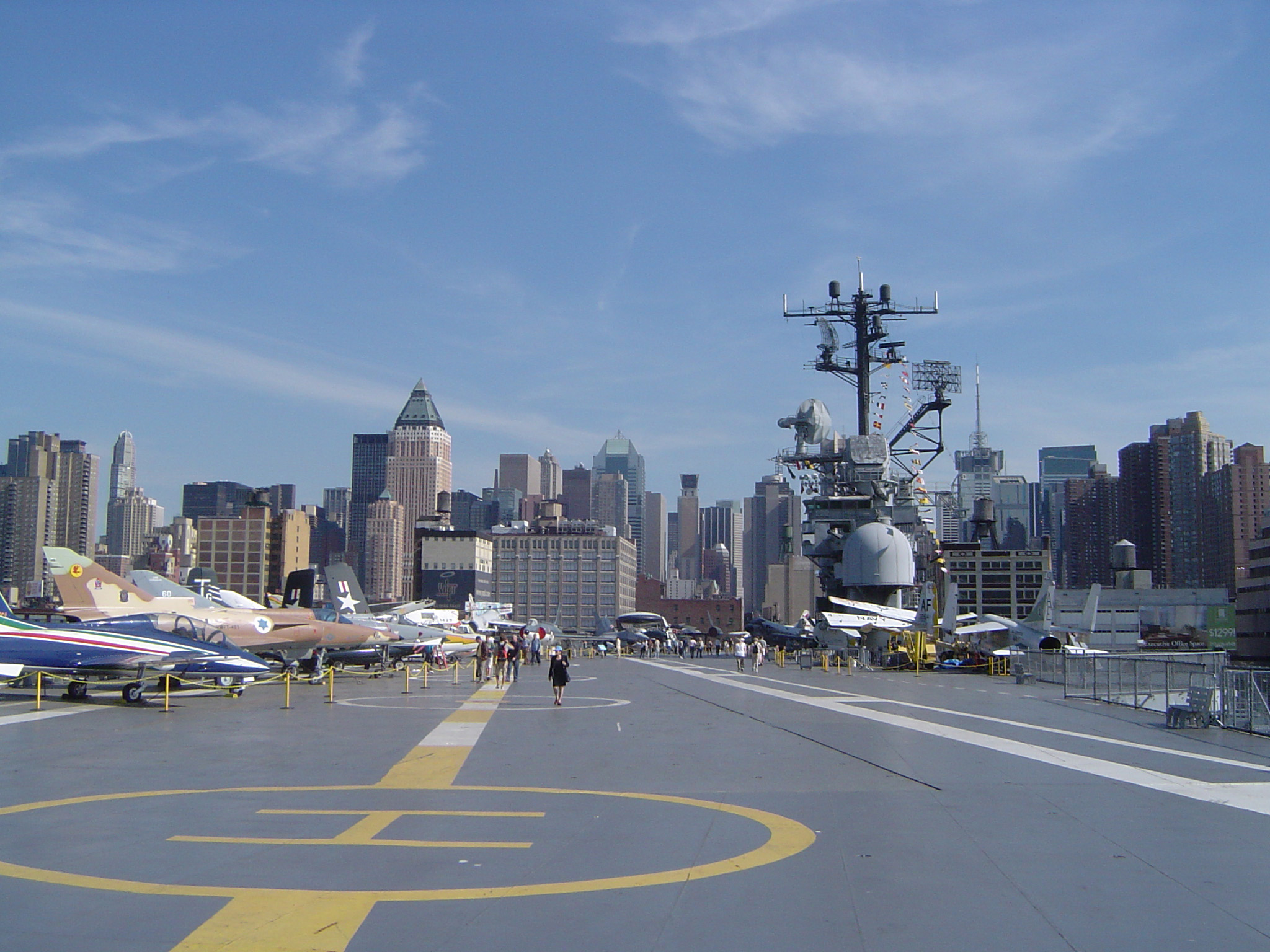 an image of historic aircraft carrier in new york
