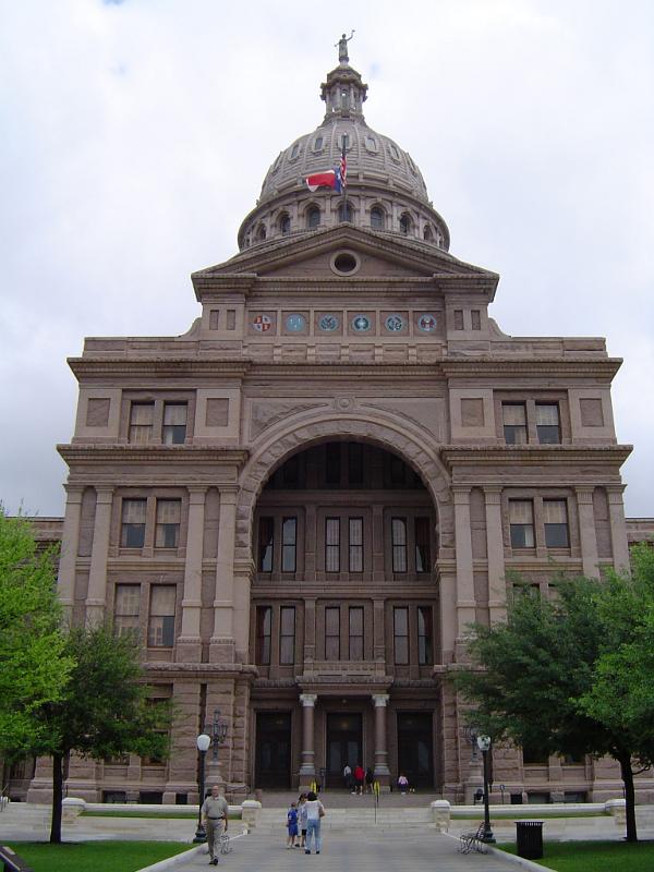 Historic Texas State Capitol Building Front View Famous Old Vintage Texas State Capitol Building Front View Locate Located in Downtown