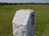 White Stone Structure at Grassy Kittyhawk Wright Brothers National Memorial.