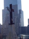 Metal Cross on Platform at World Trade Center Memorial