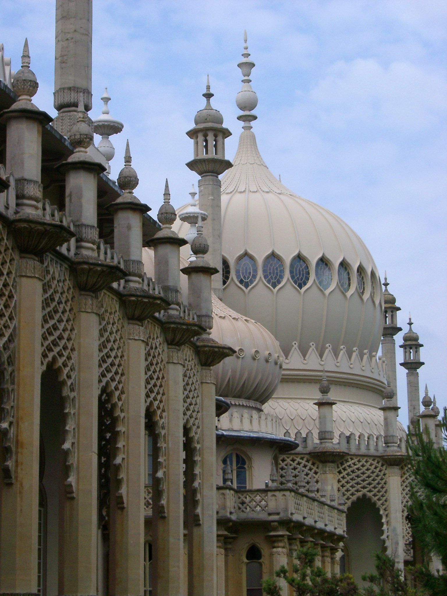 an image of Architectural Detail of Dome and Exterior of Royal Pavilion, Brighton, England