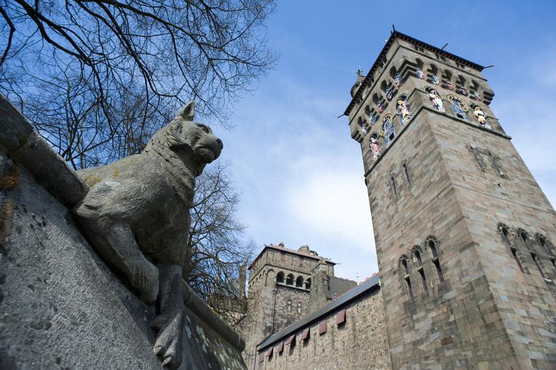 cardiff castle clock tower