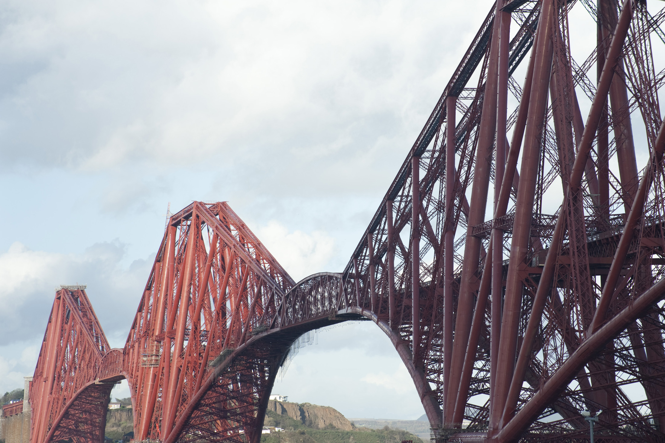 an image of Famous Cantilever bridge crossing the firth of forth, Scotland